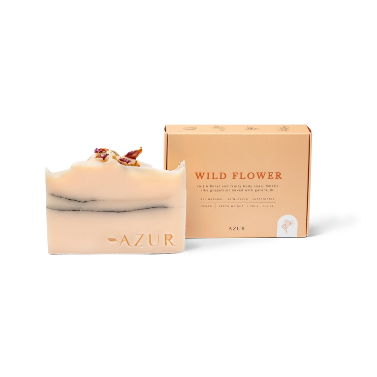 Wild flower savon solide pour le corps