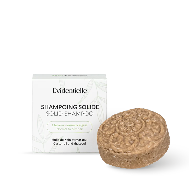 Shampoing solide rhassoul-ricin