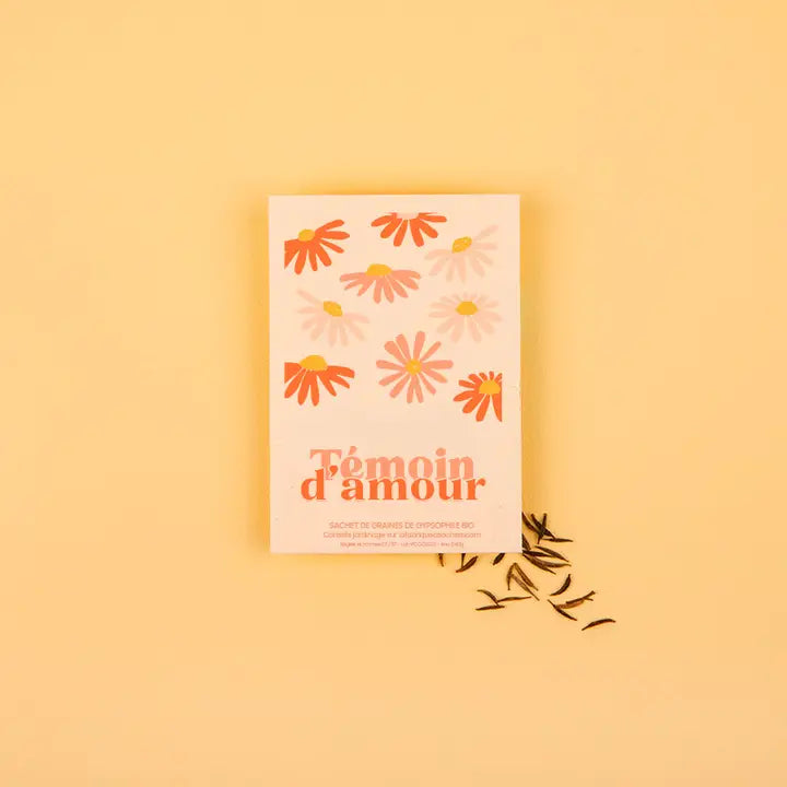 Témoin d'amour - Sachet de graines de Gypsophile