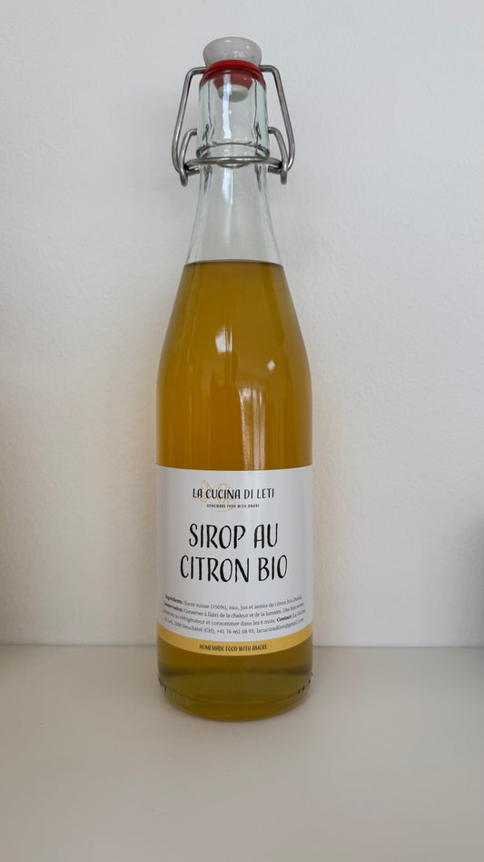 Sirop citron Bio