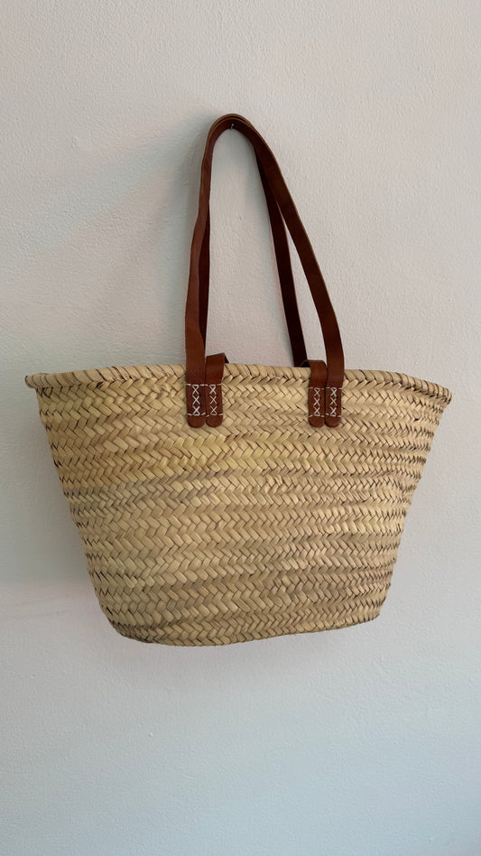 Sac avec anses en cuir