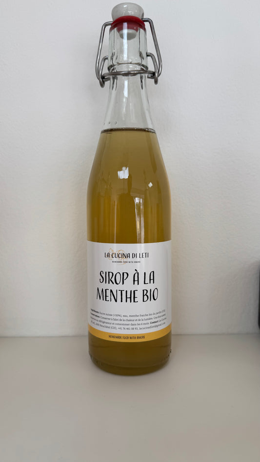 Sirop à la menthe Bio