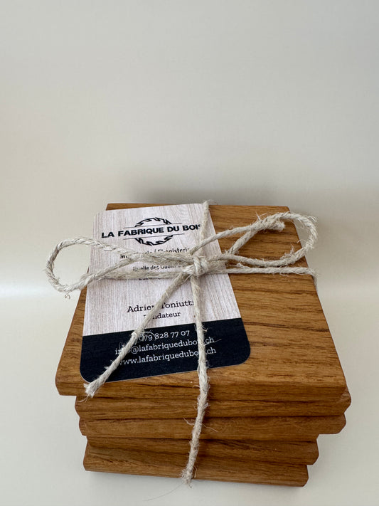 Dessous de verre en bois