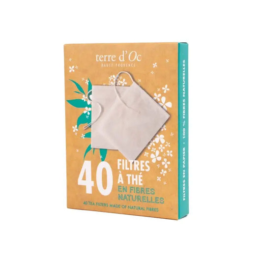 40 filtres à thé en fibres naturelles