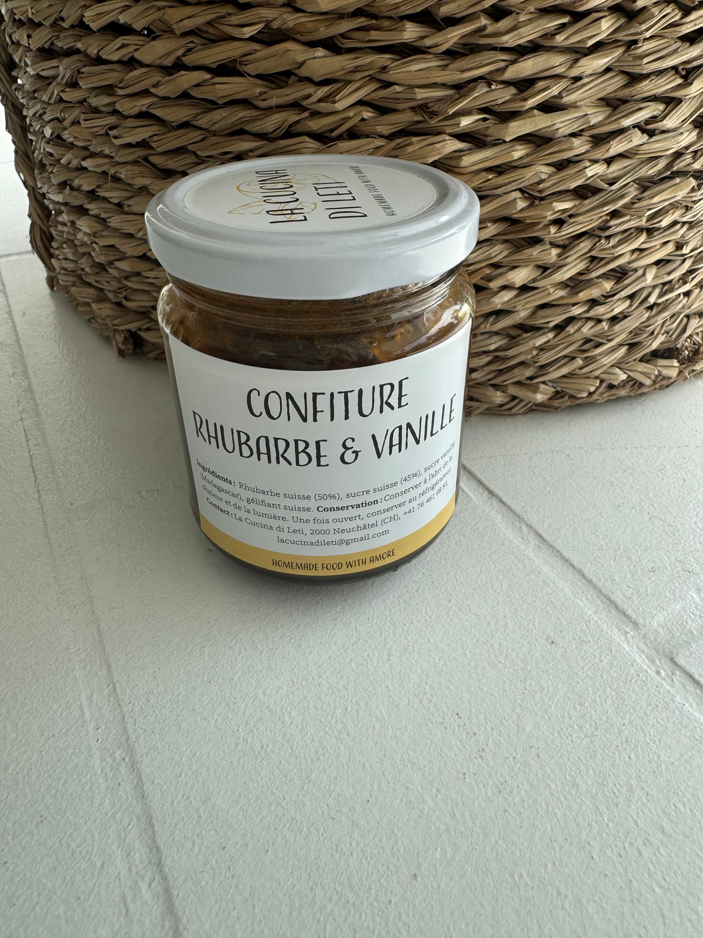 Confiture rhubarbe & vanille La cucina di Leti